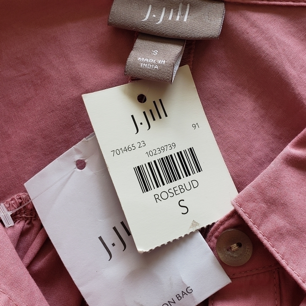 🔥NWT J. Jill Rosebud 100% Linen Button Down - Picture 3 of 4